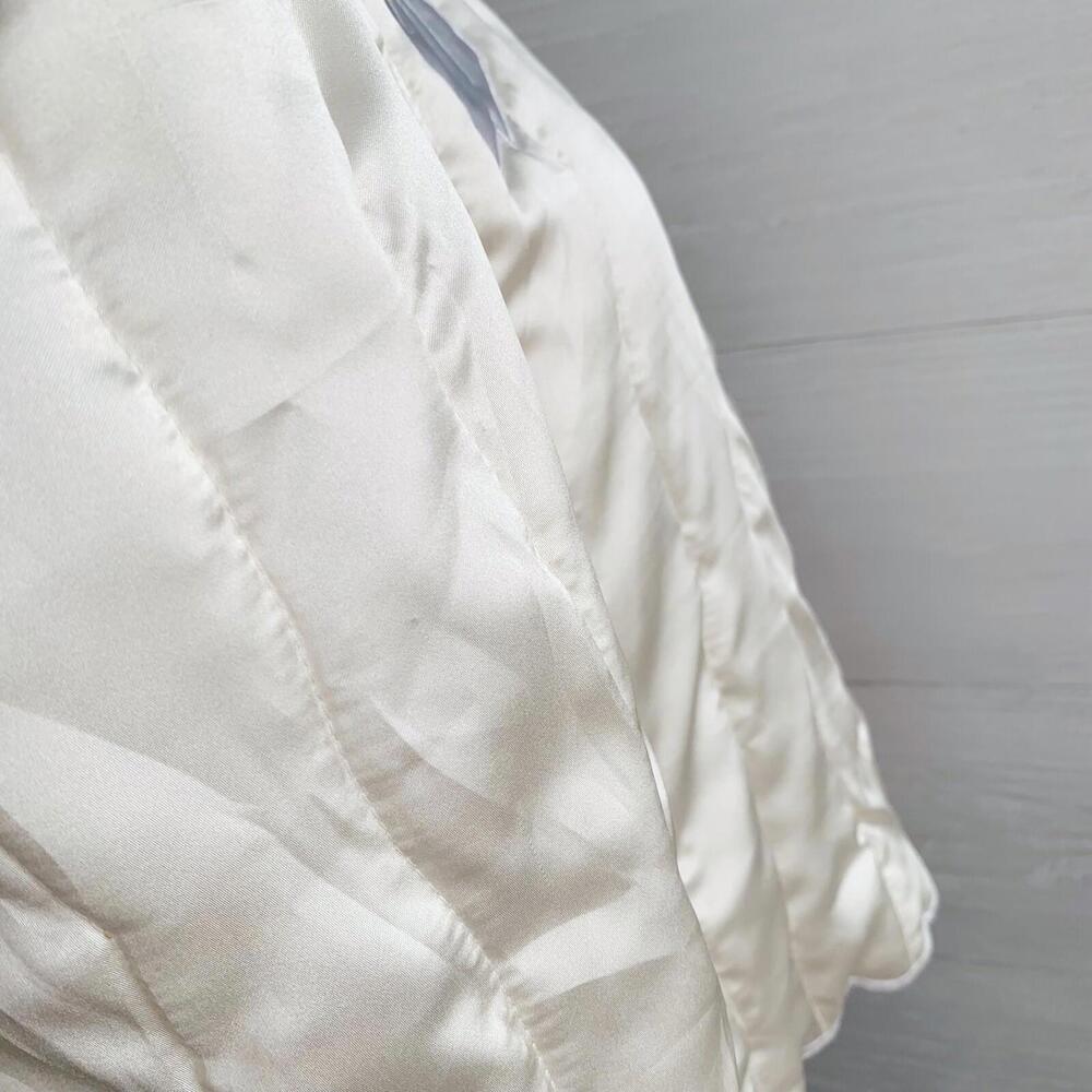 Vintage Natori - Ivory floral quilted open front bed jacket, P - Picture 4 of 6